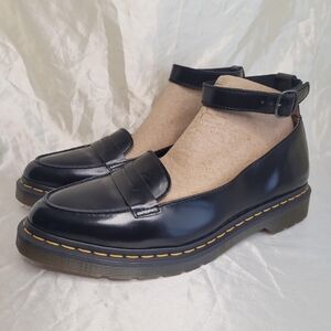 Dr. Martens Leonie ballet-style black leather loafer
